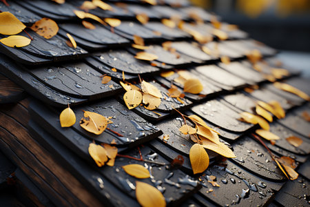 Cement Roofing Sheets. A high quality image making by generative ai.の素材