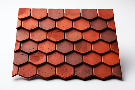 Clay Roof Tile. A high quality image making by generative ai.の素材