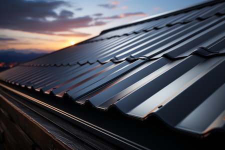 Everest Corrugated Roofing Sheets. A high quality image making by generative ai.の素材