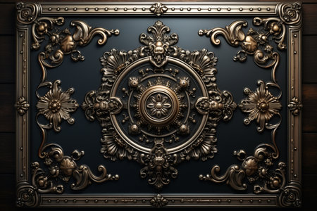 Metal Ceiling Tile. A high quality image making by generative ai.の素材
