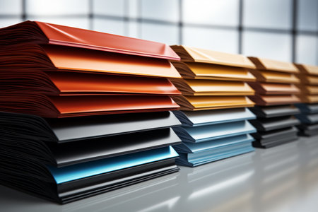 Precoated Roofing Sheets. A high quality image making by generative ai.の素材