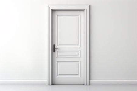 Bathroom Door. A high quality image making by generative ai.の素材