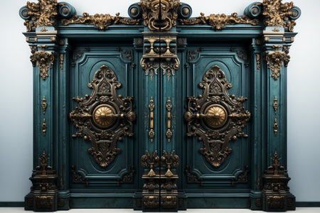 Decorative Doors. A high quality image making by generative ai.の素材