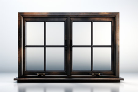 Storm Doors on white background. A high quality image making by generative ai.の素材