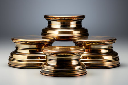 Brass Furniture. A high quality image making by generative ai.の素材