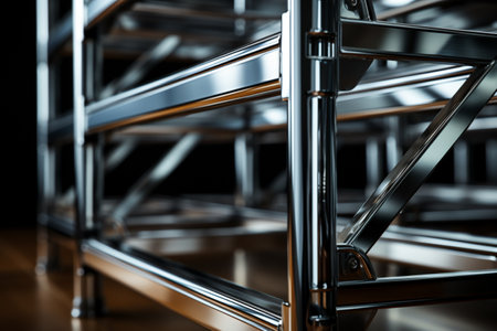 Metal Rack. A high quality image making by generative ai.の素材