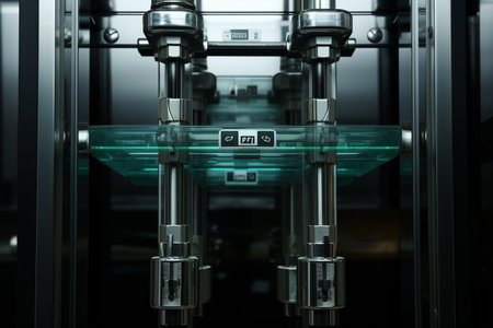 Elevator Fittings. A high quality image making by generative ai.の素材