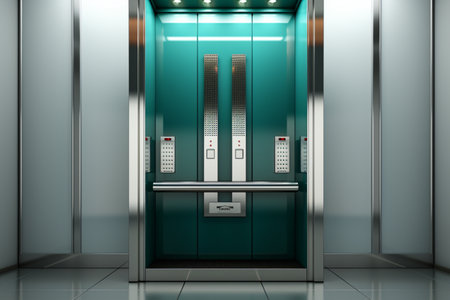 Elevator Servicing. A high quality image making by generative ai.の素材