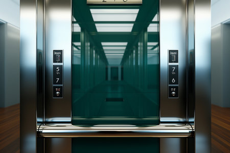 Elevator Sensor. A high quality image making by generative ai.の素材
