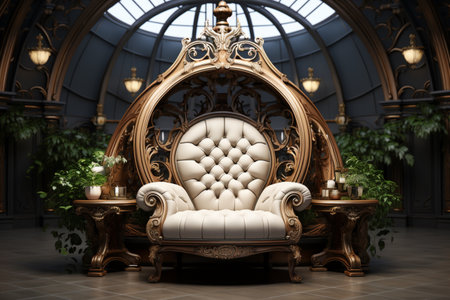 Event Furniture. A high quality image making by generative ai.の素材