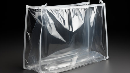 plastic bag. A high quality image making by generative ai.の素材