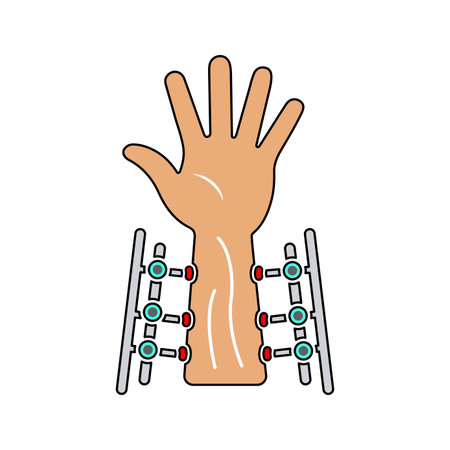 Fixation, hand, joints icon - Perfect use for print media, web, stock images, commercial use or any kind of design project.のイラスト素材