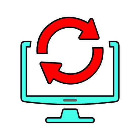 Computer Refresh Icon. is use in designing and developing websites, commercial, print media, web or...