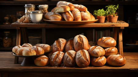 Bakerâs Rack. A high quality image making by generative ai.の素材