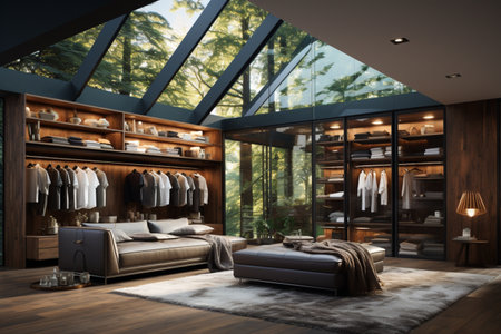 Wardrobes. A high quality Ai Generated image.の素材