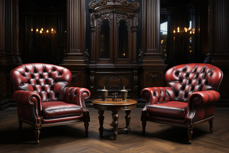 Classical Furniture. A high quality Ai Generated image.の素材