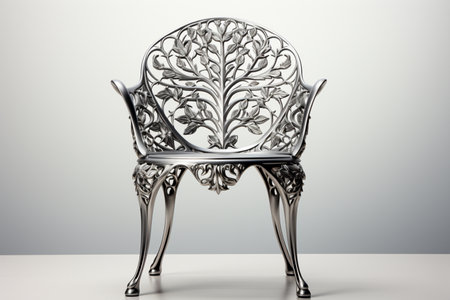 Metal Chair Frame. A high quality Ai Generated image.の素材