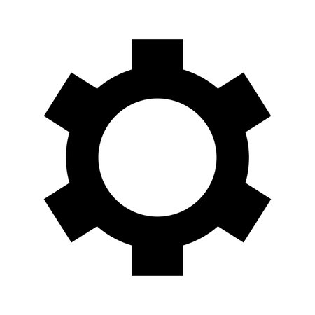 Configuration, gear, setting icon. Commercial use, printed files and presentations, Promotional Materials, web or any type of design project.のイラスト素材