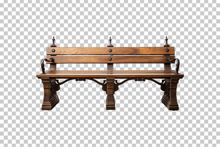Bench Legs on transparent background. High quality image.の素材