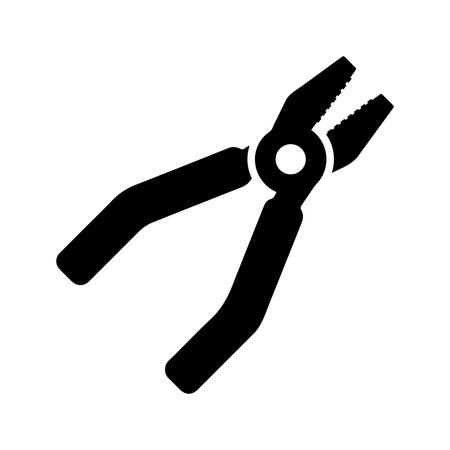 Pliers icon. Simple vector illustration for web, print files, graphic or commercial purposes.のイラスト素材