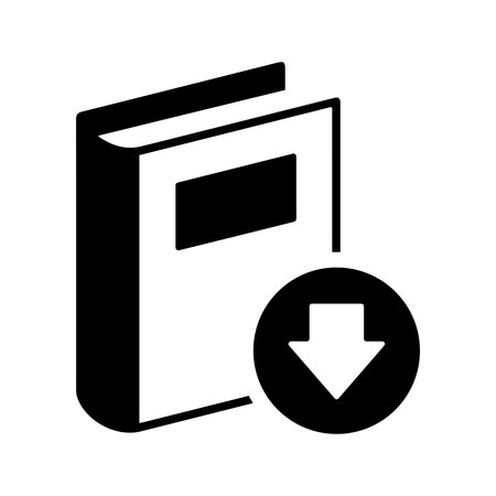 Arrow, book, online icon design for commercial use, web, print media or any type of design projects.のイラスト素材