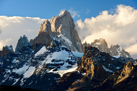 Fitz Roy at sunset, Patagonia, Argentineの写真素材