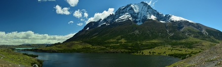 Torres del Paine National Park, Patagonia, Chileの写真素材