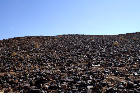 Rocks Field Grey Desertの写真素材