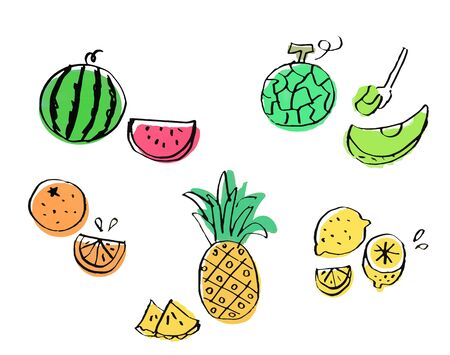 A variety of cut fruits?の写真素材