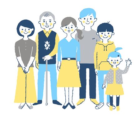 3-generation familyの写真素材