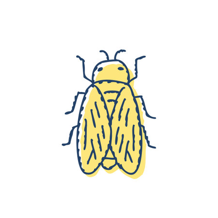 Bee icon. Flat style vector illustration. Isolated on white background.のイラスト素材