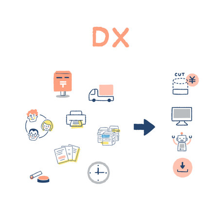 Set of flat line icons for delivery and logistics. Modern color signs for websites, mobile apps, and conceptsのイラスト素材