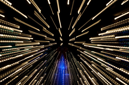 Shooting lights from background