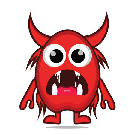 cute illustration monsters design mascot