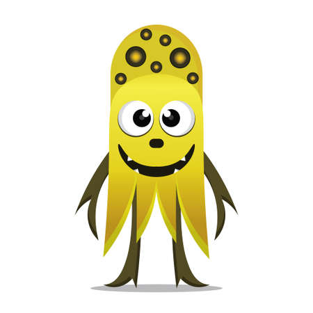 cute monsters design mascot kawaiiのイラスト素材