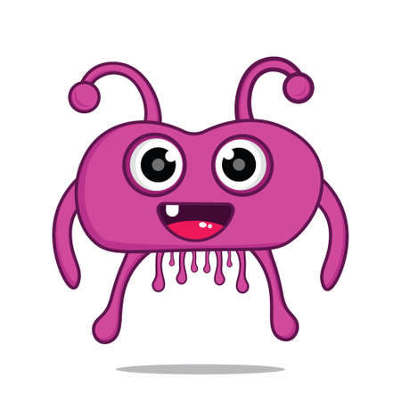cute cartoon monsters mascot kawaiiのイラスト素材