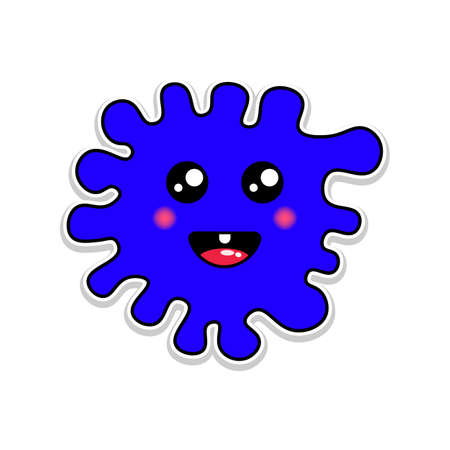 cute doodle design illustration mascot kawaiiのイラスト素材