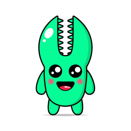 cute illustration monsters design mascot kawaiiのイラスト素材
