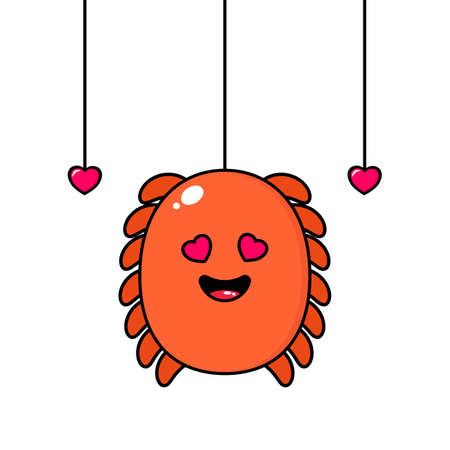 cute monster design with love gaze kawaiiのイラスト素材