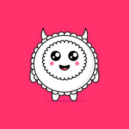 cute illustration monsters design mascot kawaiiのイラスト素材