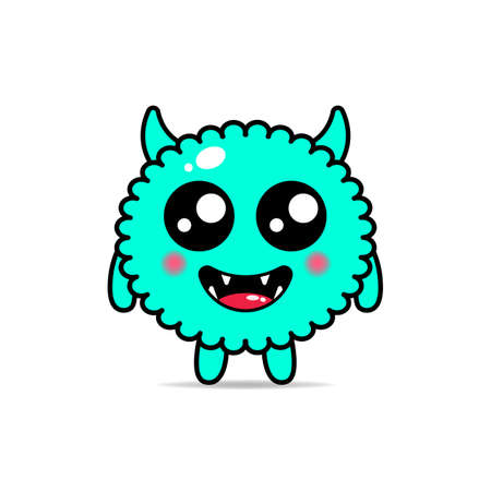 cute illustration monsters design mascot kawaiiのイラスト素材