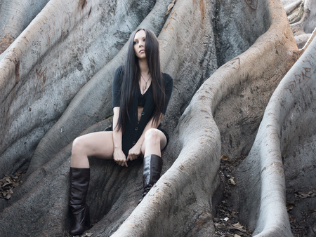 fantasy fairy tale looking photoの写真素材