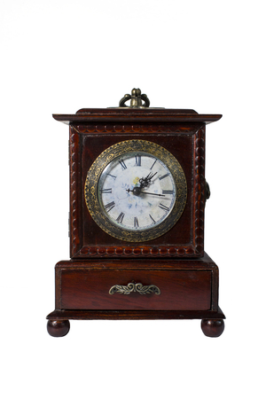vintage watches on a white backgroundの写真素材
