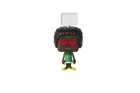 isolated black man toy, emotionのeditorial素材