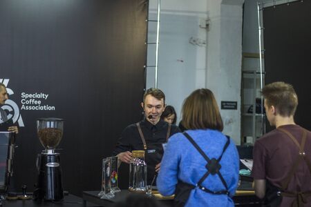 Russia, Udmurtian Republic, Izhevsk coffee festival 2019. 10 november 2019のeditorial素材