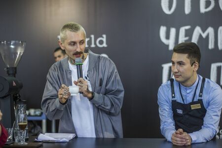 Russia, Udmurtian Republic, Izhevsk coffee festival 2019. 10 november 2019のeditorial素材