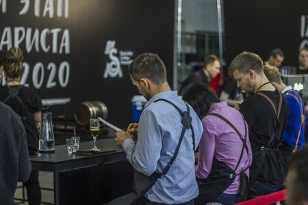 Russia, Udmurtian Republic, Izhevsk coffee festival 2019. 10 november 2019のeditorial素材