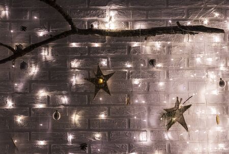 Christmas and New Year's holiday background, Winter seasonの写真素材