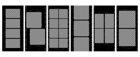 Social stories template. Editable camera roll effect design. Lifestyle concept.の写真素材