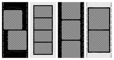 Social stories template. Editable camera roll effect design. Lifestyle concept.の写真素材